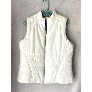 Ruby Rd. Women’s White Quilted Vest, Size 12 - GREAT CONDITION